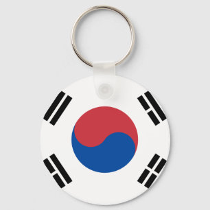 South Korean Flag - Korea - Taegeukgi - 대한민 Keychain