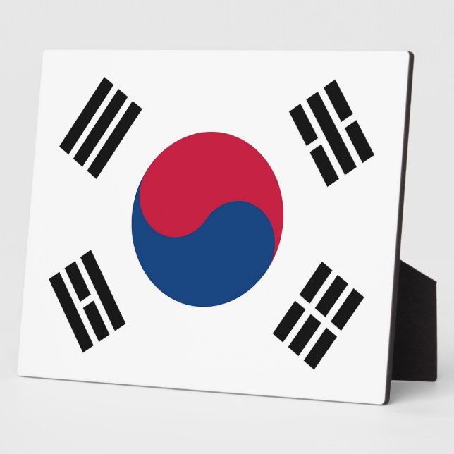 South Korean Flag Plaque (Side)
