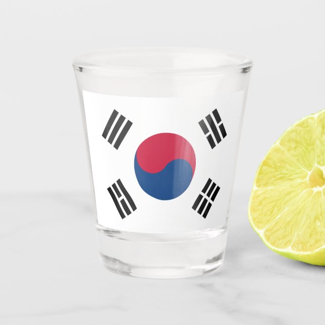 South Korean flag Shot Glass (Front)
