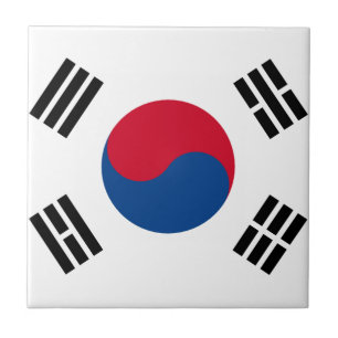 South Korean Flag Tile