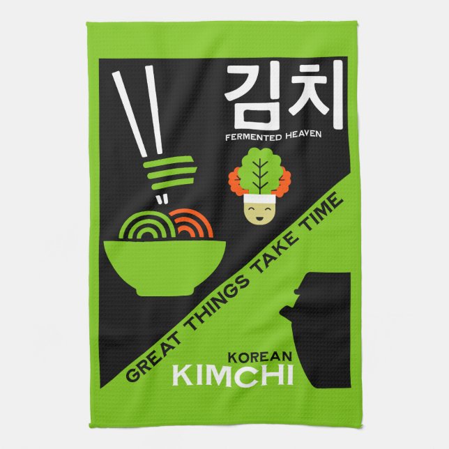 South Korean Kimchi  Kitchen Towel (Vertical)