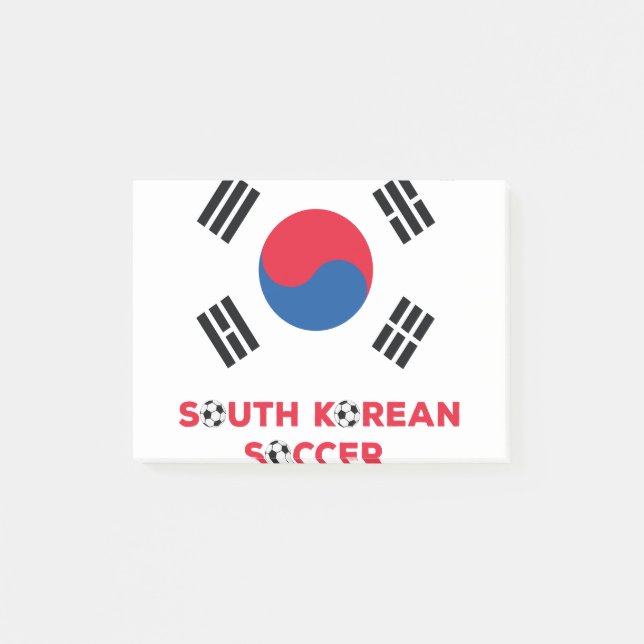 South Korean Soccer Post-it Notes (Front)