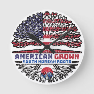 South Korean South Korea US American USA United Round Clock