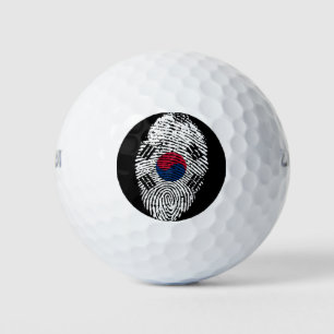 South Korean touch fingerprint flag Golf Balls