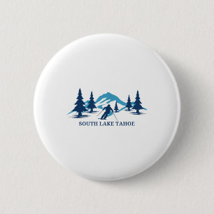 South Lake Tacute Ss Cute Ss California Ski Resort 2 Inch Round Button