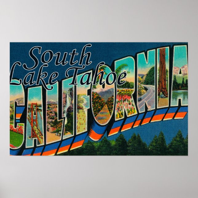 South Lake Tahoe, California Poster (Front)