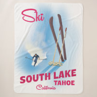 South Lake Tahoe Ski poster