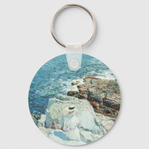 South Ledges, Appledore by Frederick Childe Hassam Keychain
