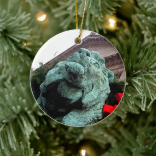 South Lion at the Art Institute of Chicago Ceramic Ornament