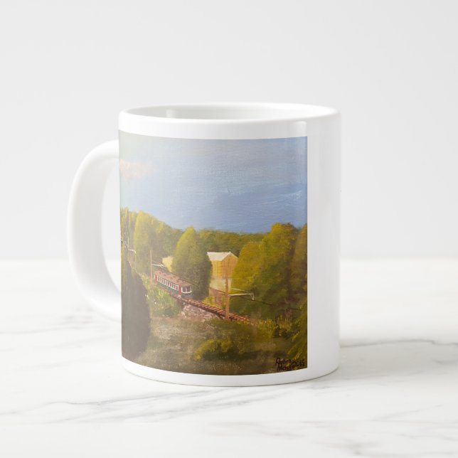 "South Mountain Sunrise Run" Jumbo Mug (Front Left)