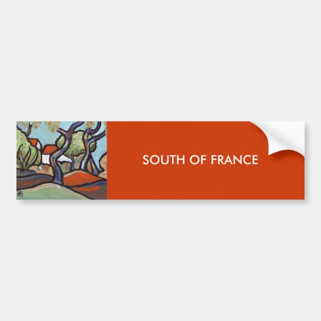 SOUTH OF FRANCE BUMPER STICKER (Front)