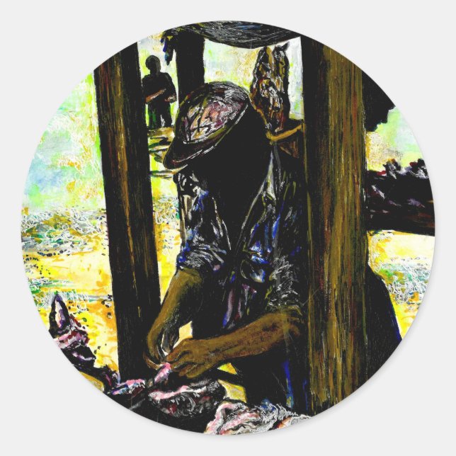 South of Heaven, West of Hell Classic Round Sticker (Front)