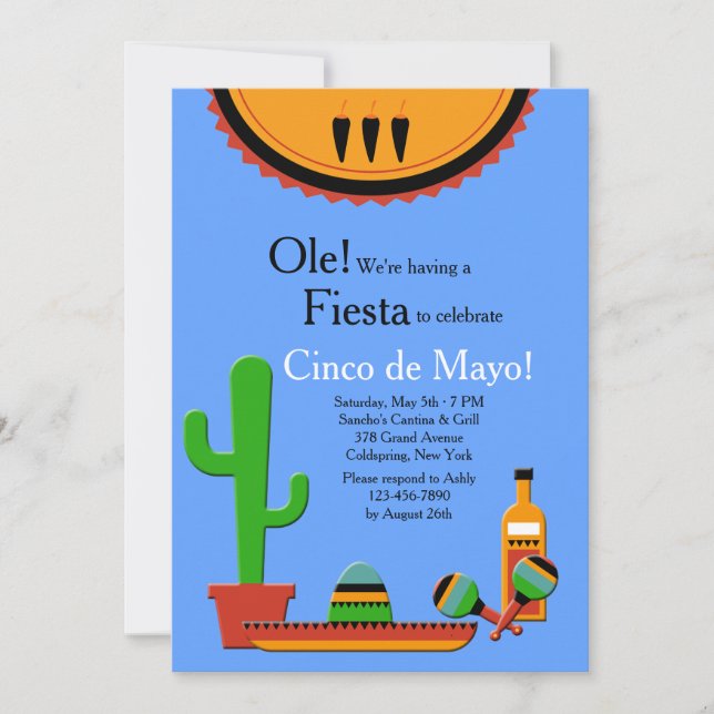 South of the Border Invitation (Front)