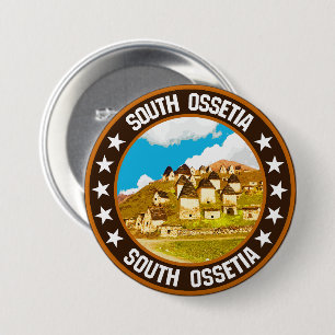 South Ossetia 3 Inch Round Button