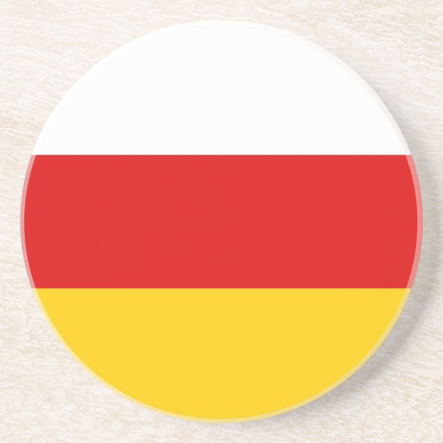 South Ossetia Flag Coaster (Front)