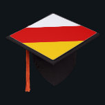 South Ossetia Flag Graduation Cap Topper<br><div class="desc">Patriotic flag of South Ossetia.</div>