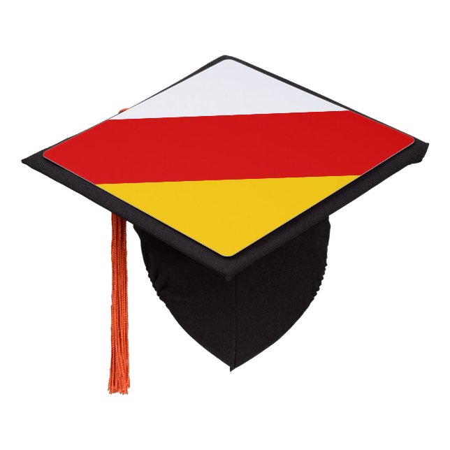 South Ossetia Flag Graduation Cap Topper (Angled)
