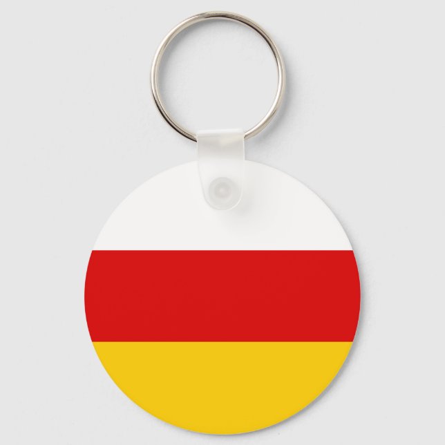 South Ossetia Flag Keychain (Front)
