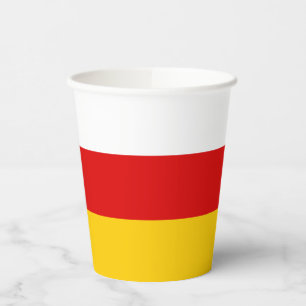 South Ossetia Flag Paper Cups