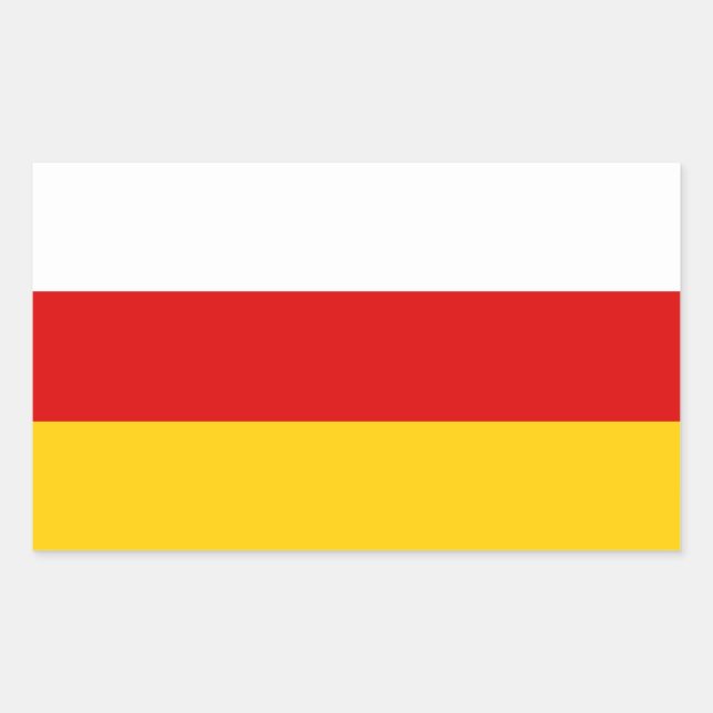 South Ossetia Flag Sticker (Front)