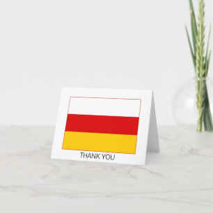 South Ossetia Flag Thank You Card
