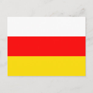 South Ossetia National World Flag Postcard