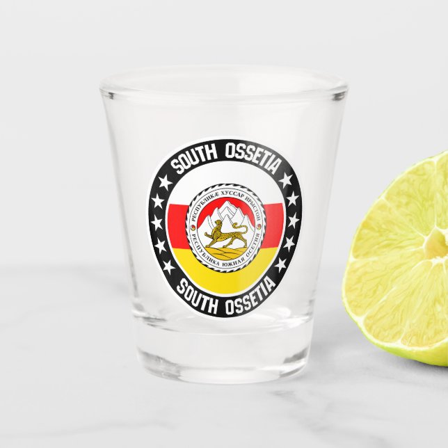 South Ossetia Shot Glass (Front)