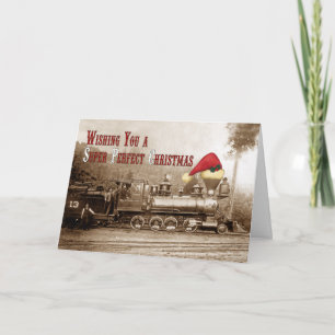 South Pacific Coast Locomotive Holiday Card
