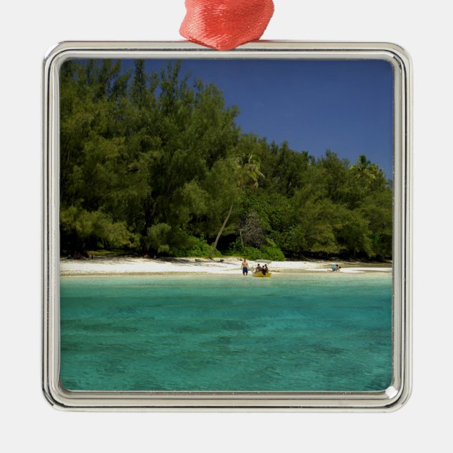 South Pacific, French Polynesia, Moorea Metal Ornament (Front)