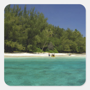 South Pacific, French Polynesia, Moorea Square Sticker