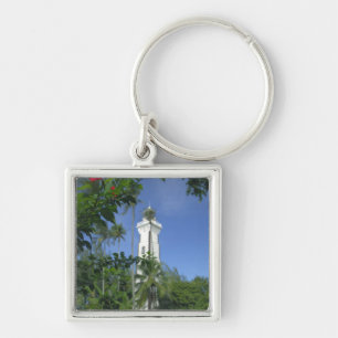 South Pacific, French Polynesia,Tahiti. Hibiscus 2 Keychain