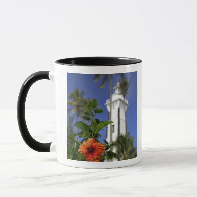 South Pacific, French Polynesia,Tahiti. Hibiscus Mug (Left)