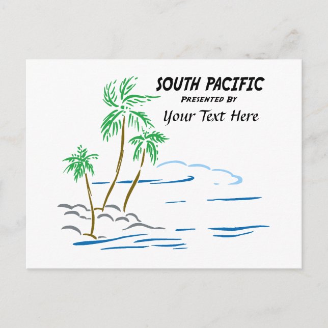 South Pacific, The Musical Postcard (Front)