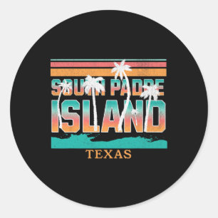 South Padre Island Classic Round Sticker