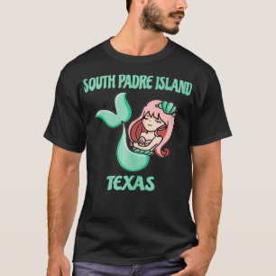 South Padre Island Cute Mermaid Themed  T-Shirt