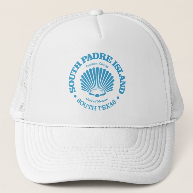 South Padre Island (seashell) Trucker Hat (Front)