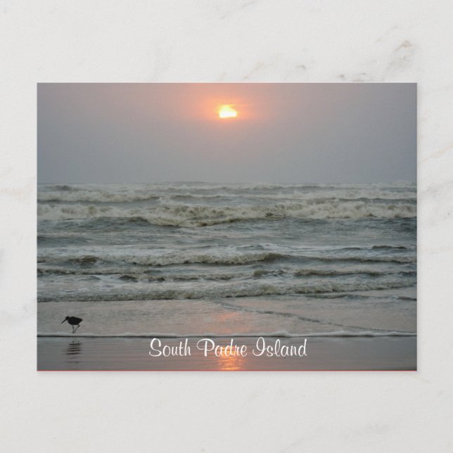 South Padre Island Texas Sunrise Post Card (Front)