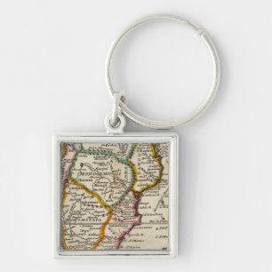 South part of Africa and Magadascar Keychain