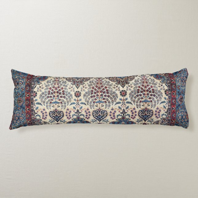 South Persian Rug Blue Tan Pinks  Body Pillow (Front)