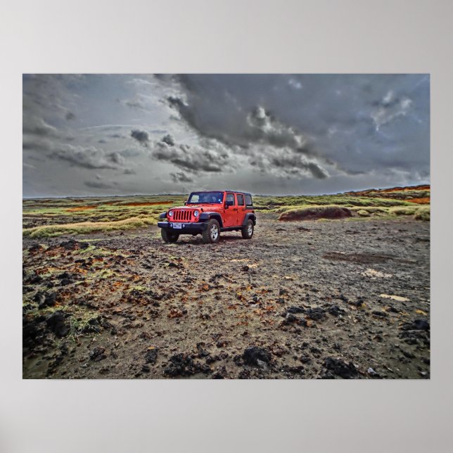 South Point Hawaii jeep adventure offroad poster (Front)