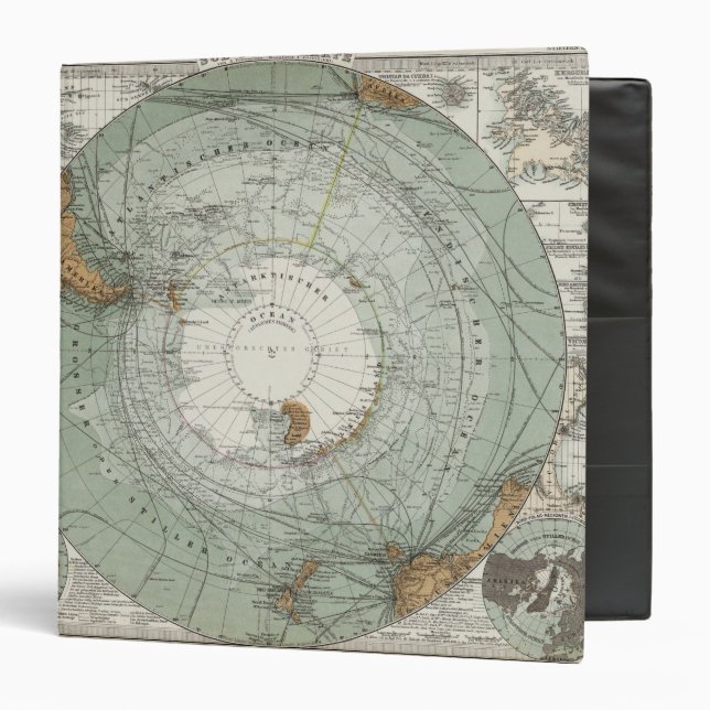 South Polar Region Map Binder (Front/Inside)