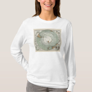 South Polar Region Map T-Shirt