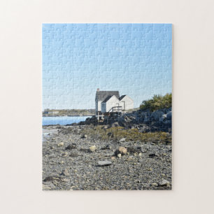 South Portland Maine Coastline ME Beach House Jigsaw Puzzle