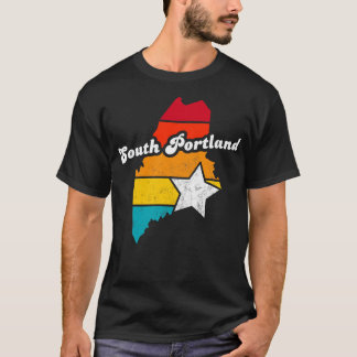South Portland Maine Vintage Distressed Souvenir 2 T-Shirt