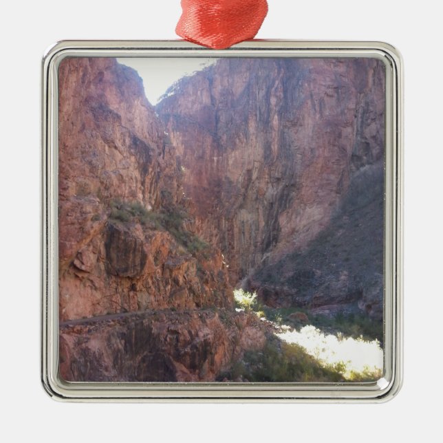 South Rim Grand Canyon National Park Phantom Ranch Metal Ornament (Front)