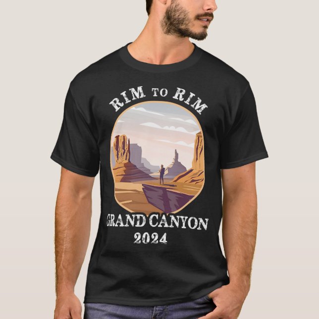 South Rim To North Rim Grand Canyon National Park  T-Shirt (Front)