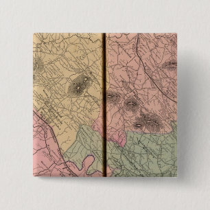 South River, Augusta County 2 Inch Square Button