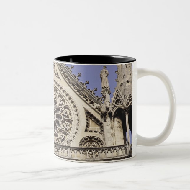 South Rose Window in Notre Dame Cathedral in Two-Tone Coffee Mug (Right)