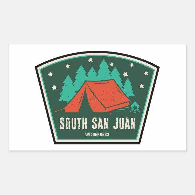 South San Juan Wilderness Colorado Camping Sticker (Front)