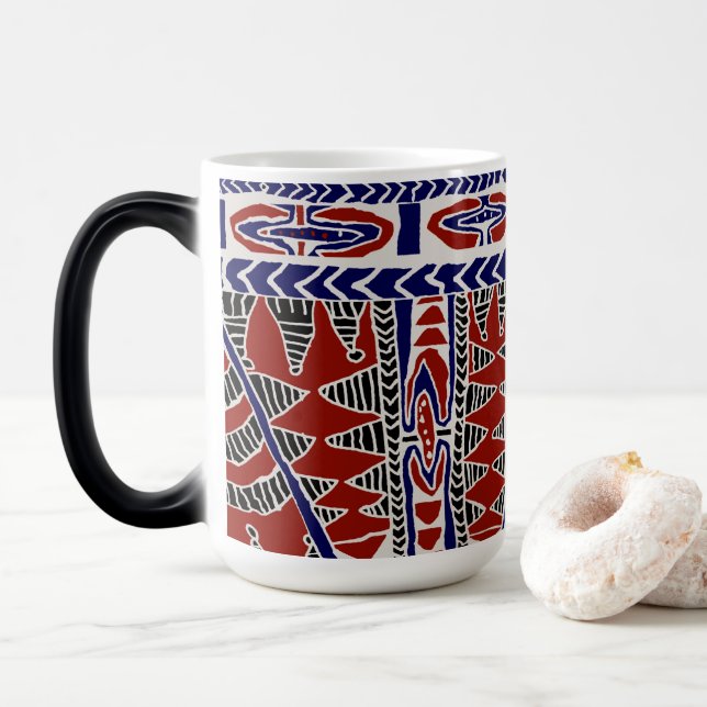 South Seas Samoa Batik Magic Mug (With Donut)